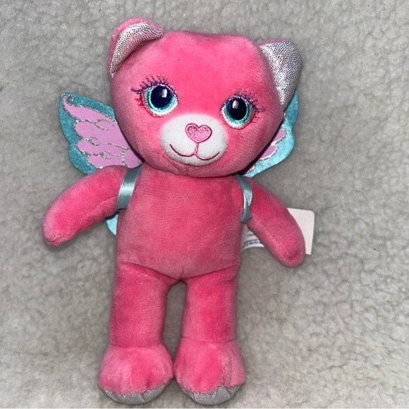 Build-A-Bear Workshop 7" Lot of 4 cats & unicorn pink cheetah plush - Picture 5 of 11